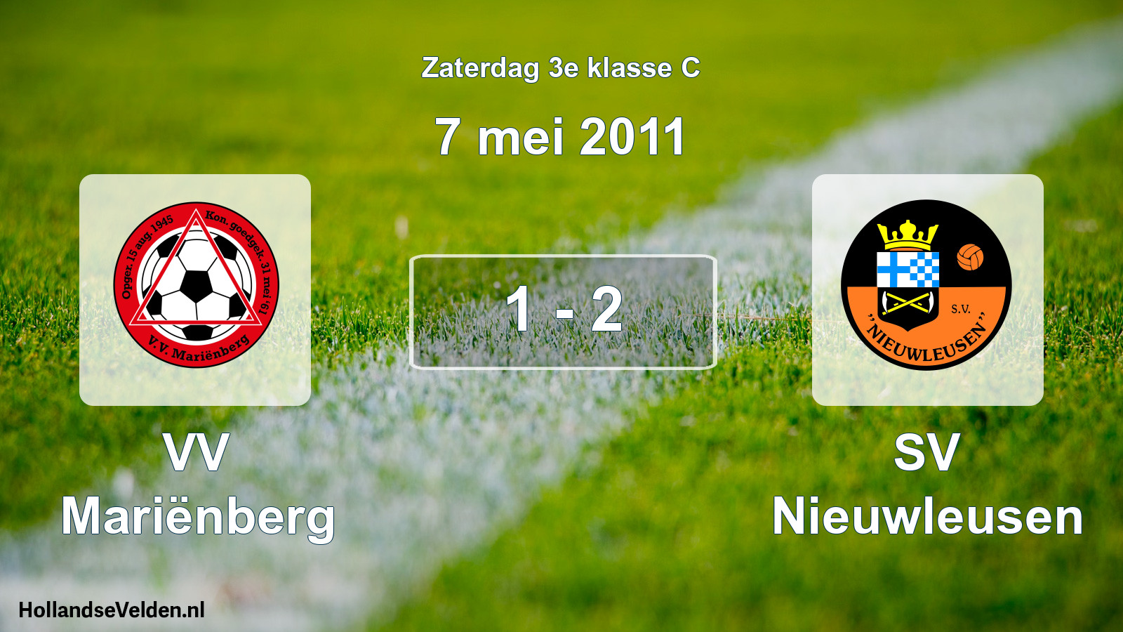 Total number of matches played: VV Mariënberg - SV Nieuwleusen 1 - 2 (7 May 2011)