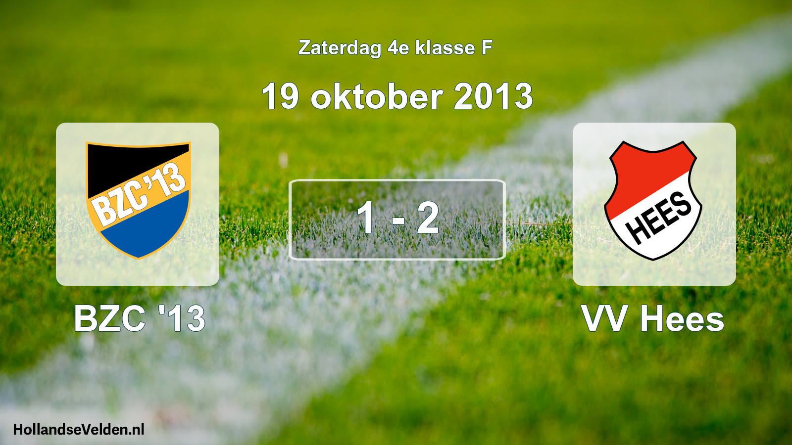 Total number of matches played: BZC '13 - VV Hees 1 - 2 (19 October 2013)