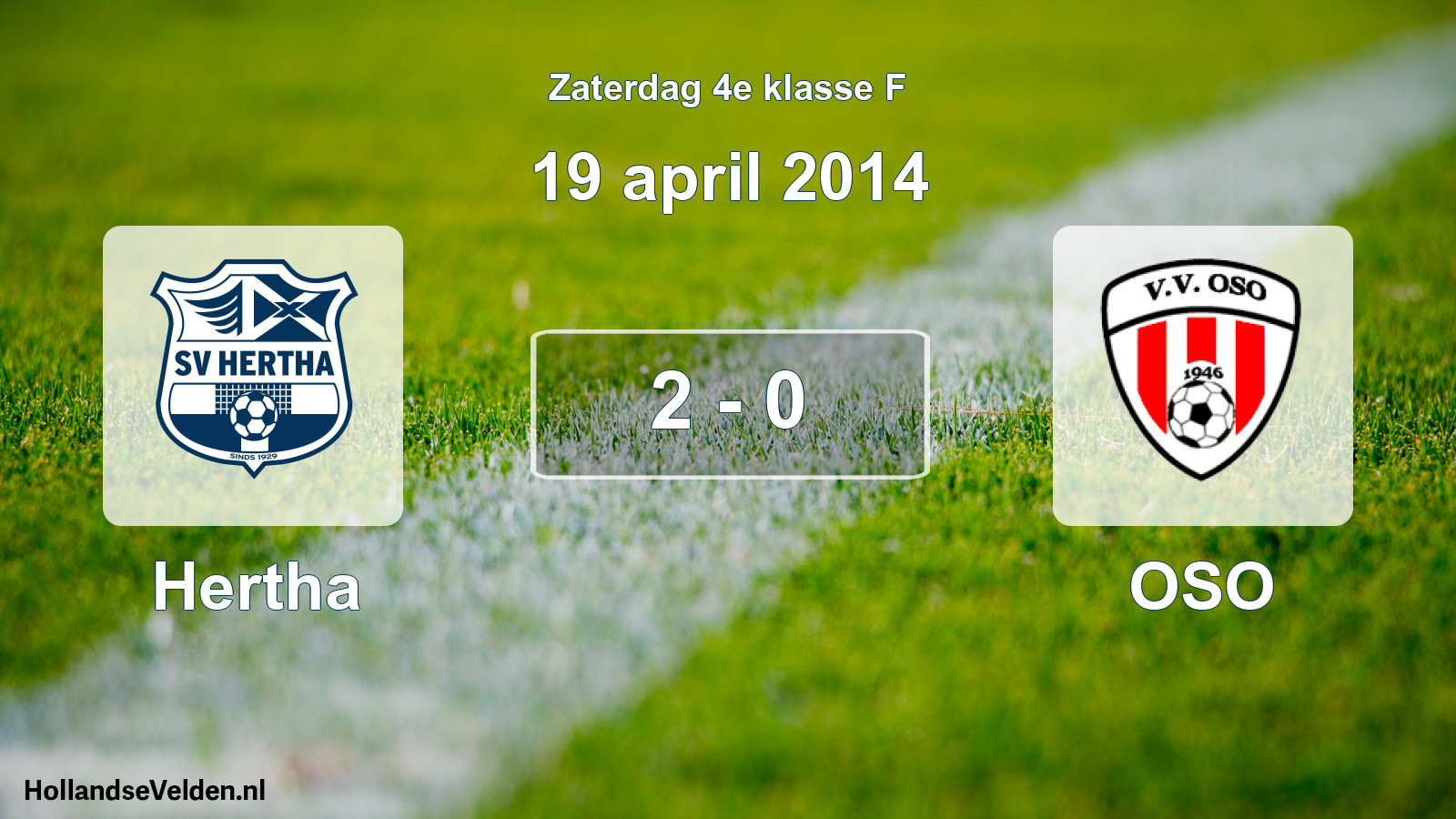 Total number of matches played: Hertha - OSO 2 - 0 (19 April 2014)