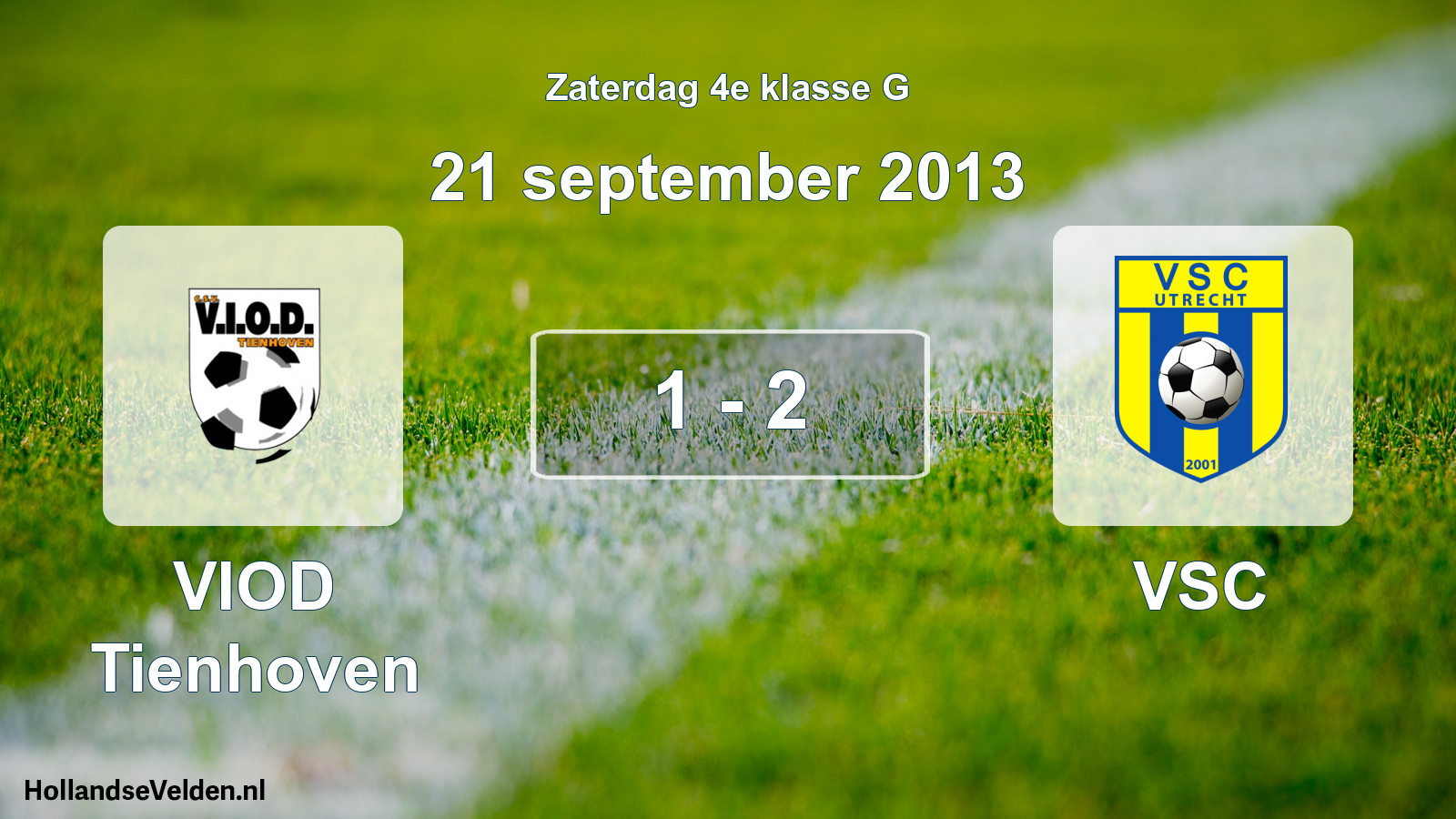 Total number of matches played: VIOD Tienhoven - VSC 1 - 2 (21 September 2013)
