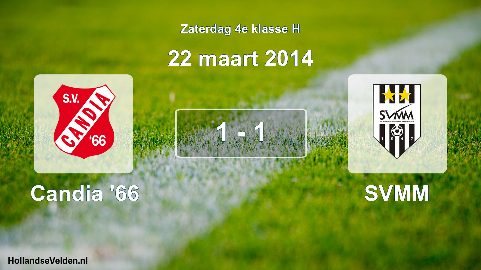 Total number of matches played: Candia '66 - SVMM 1 - 1 (22 March 2014)