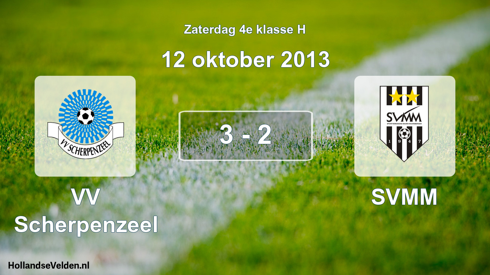 Total number of matches played: VV Scherpenzeel - SVMM 3 - 2 (12 October 2013)