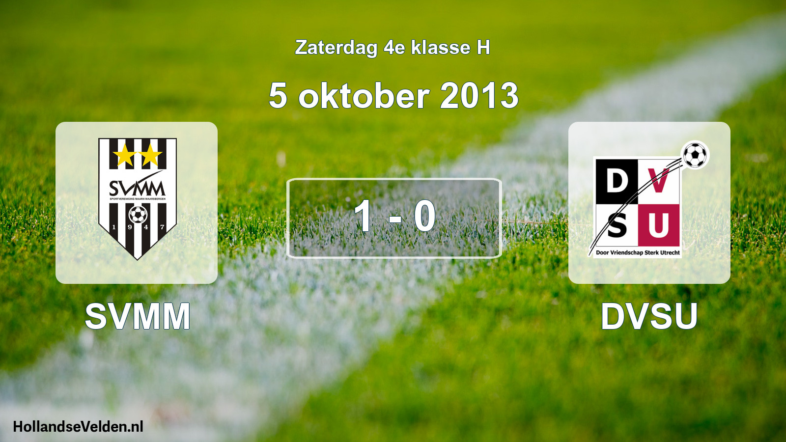 Total number of matches played: SVMM - DVSU 1 - 0 (5 October 2013)