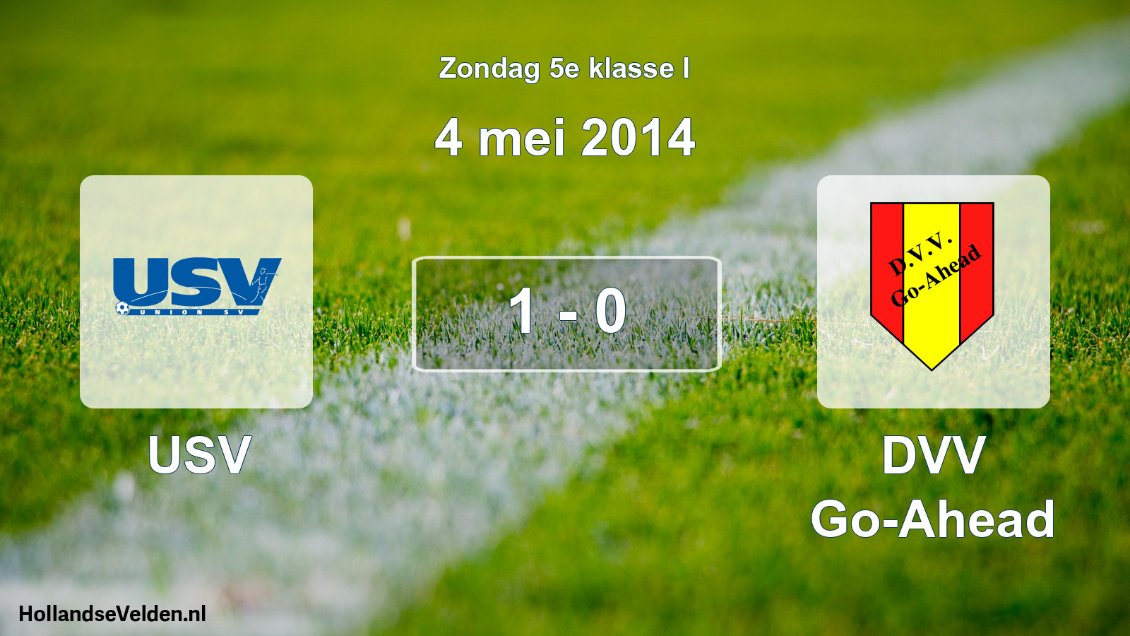 Total number of matches played: USV - DVV Go-Ahead 1 - 0 (4 May 2014)