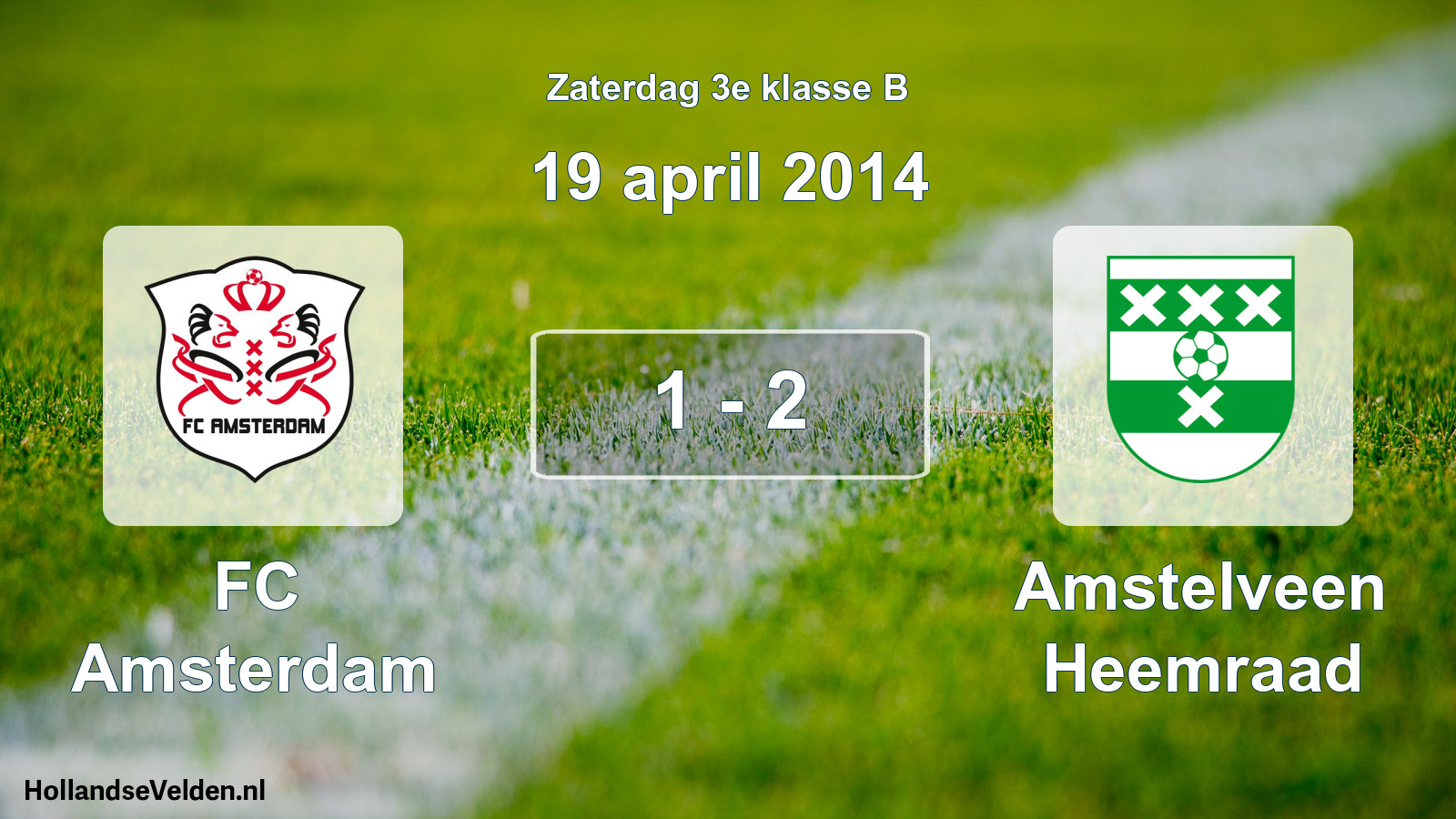 Total number of matches played: FC Amsterdam - Amstelveen Heemraad 1 - 2 (19 April 2014)