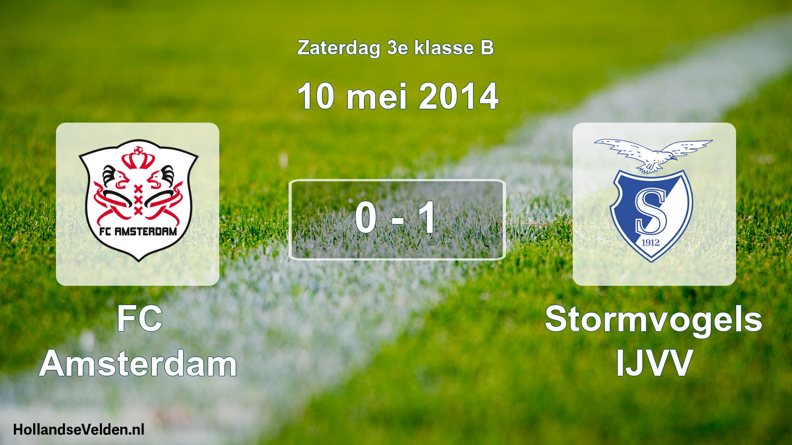 Total number of matches played: FC Amsterdam - Stormvogels IJVV 0 - 1 (10 May 2014)