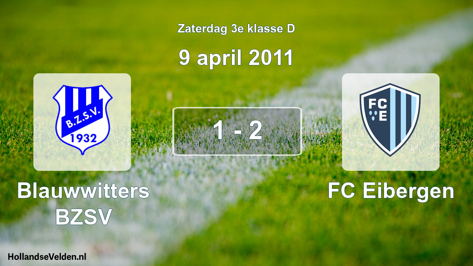 Total number of matches played: Blauwwitters BZSV - FC Eibergen 1 - 2 (9 April 2011)