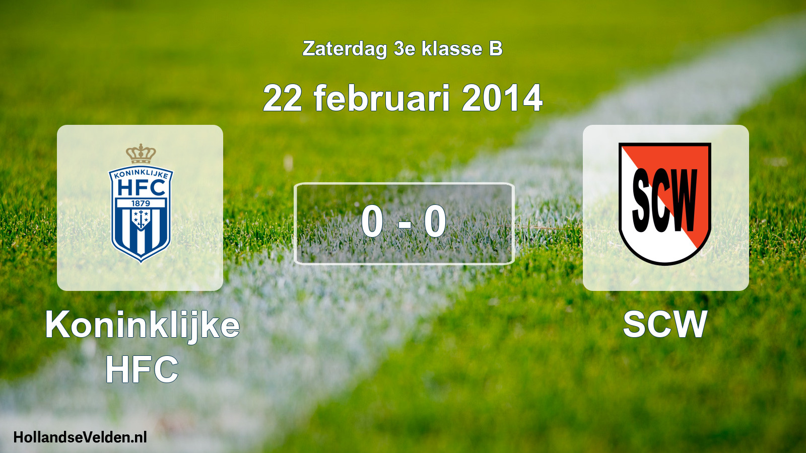 Total number of matches played: Koninklijke HFC - SCW 0 - 0 (22 February 2014)