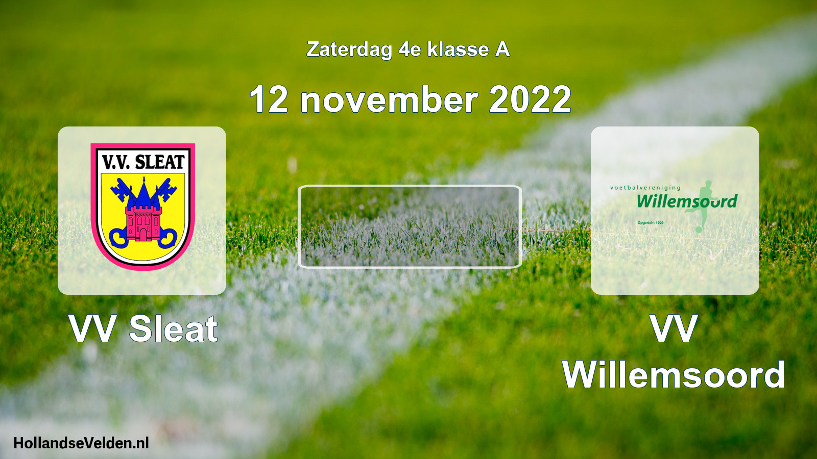 Scheduled Match: VV Sleat - VV Willemsoord (12 November 2022)