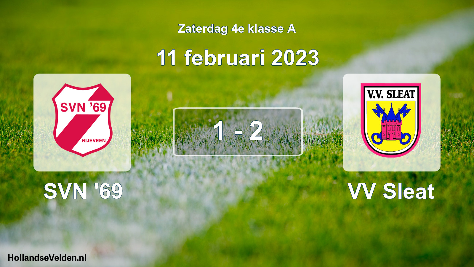 Total number of matches played: SVN '69 - VV Sleat 1 - 2 (11 February 2023)