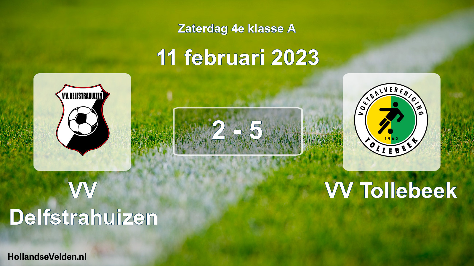 Total number of matches played: VV Delfstrahuizen - VV Tollebeek 2 - 5 (11 February 2023)