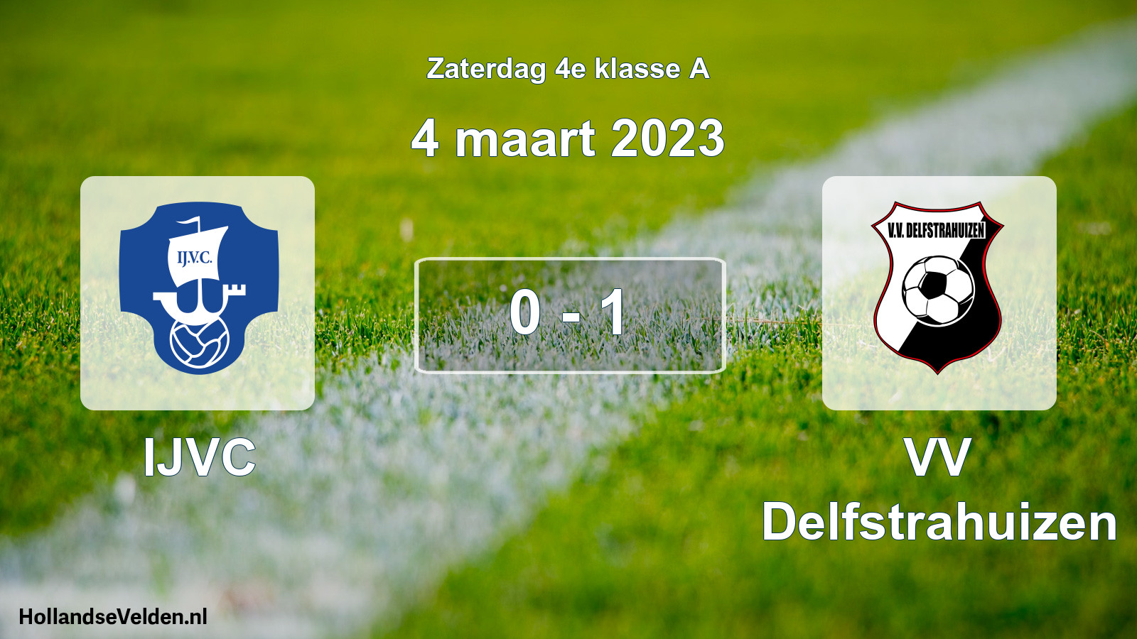 Total number of matches played: IJVC - VV Delfstrahuizen 0 - 1 (4 March 2023)