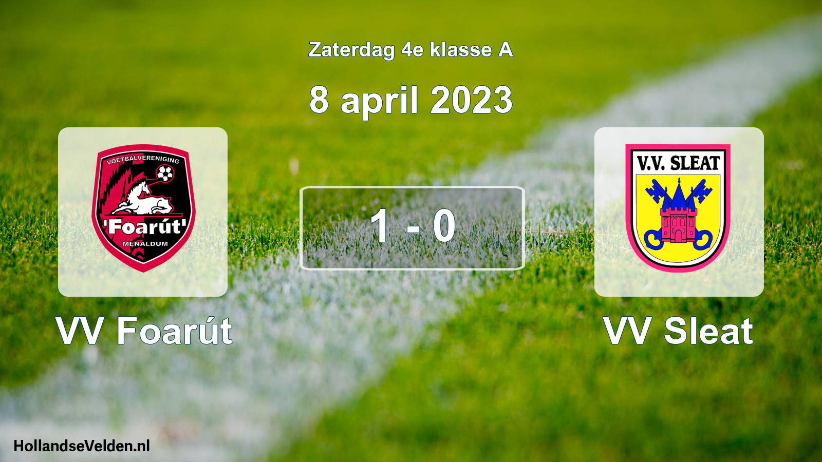 Total number of matches played: VV Foarút - VV Sleat 1 - 0 (8 April 2023)
