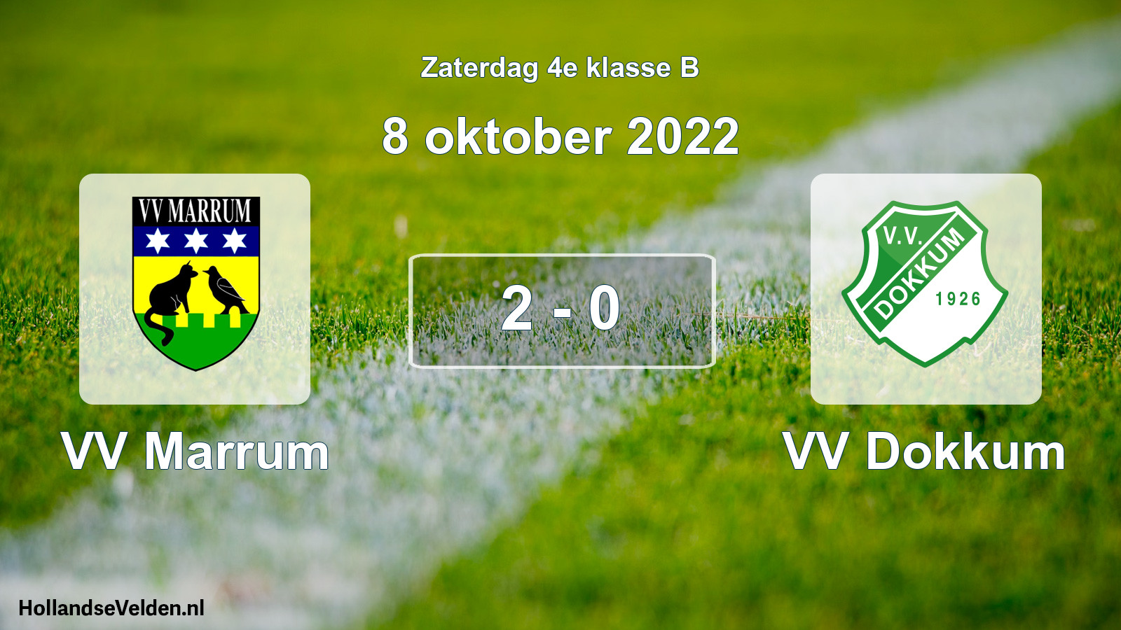 Total number of matches played: VV Marrum - VV Dokkum 2 - 0 (8 October 2022)