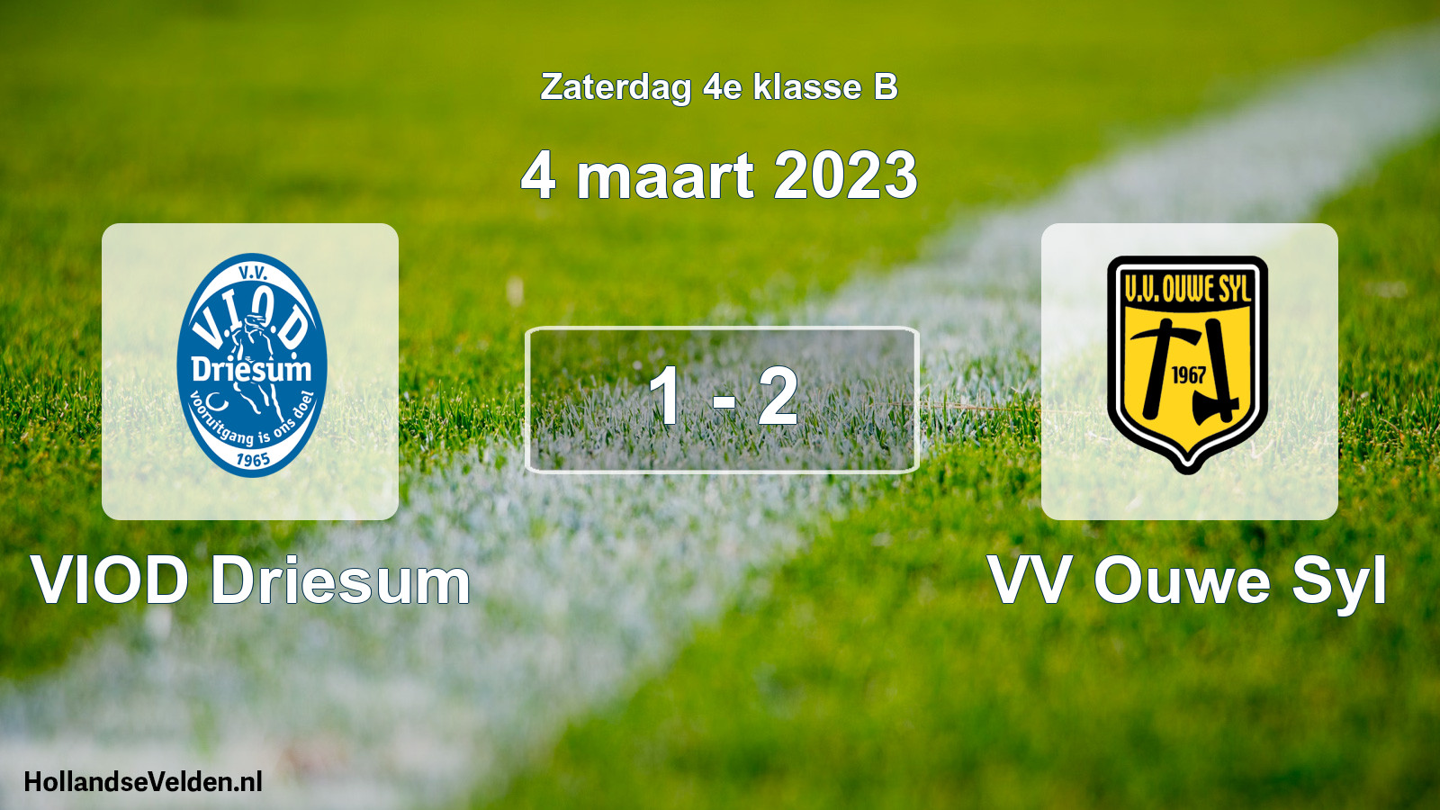 Total number of matches played: VIOD Driesum - VV Ouwe Syl 1 - 2 (4 March 2023)