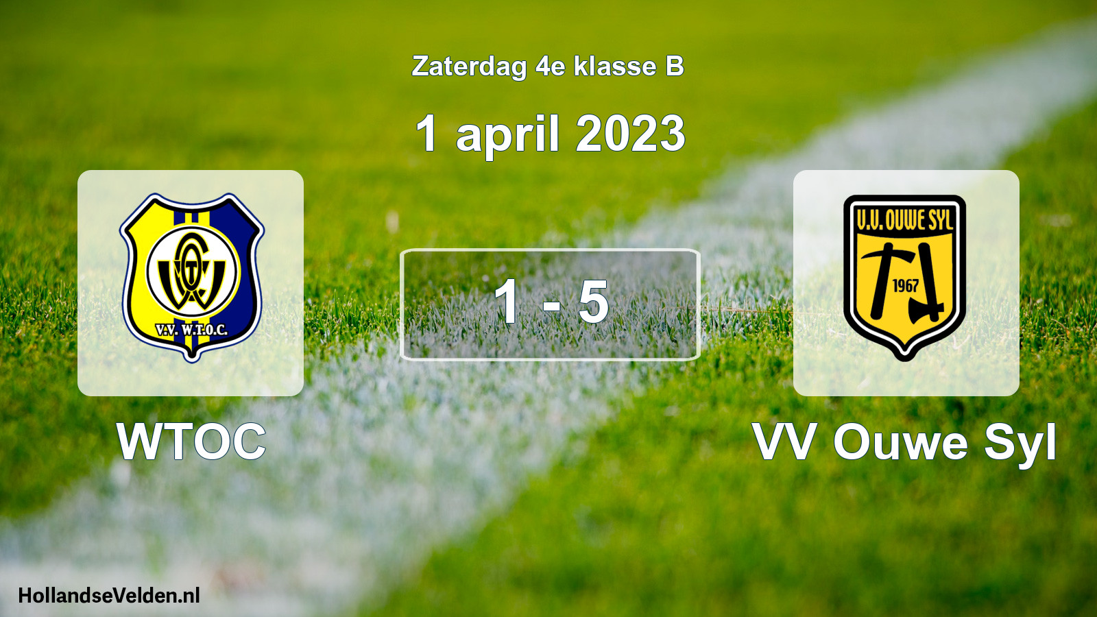 Total number of matches played: WTOC - VV Ouwe Syl 1 - 5 (1 April 2023)