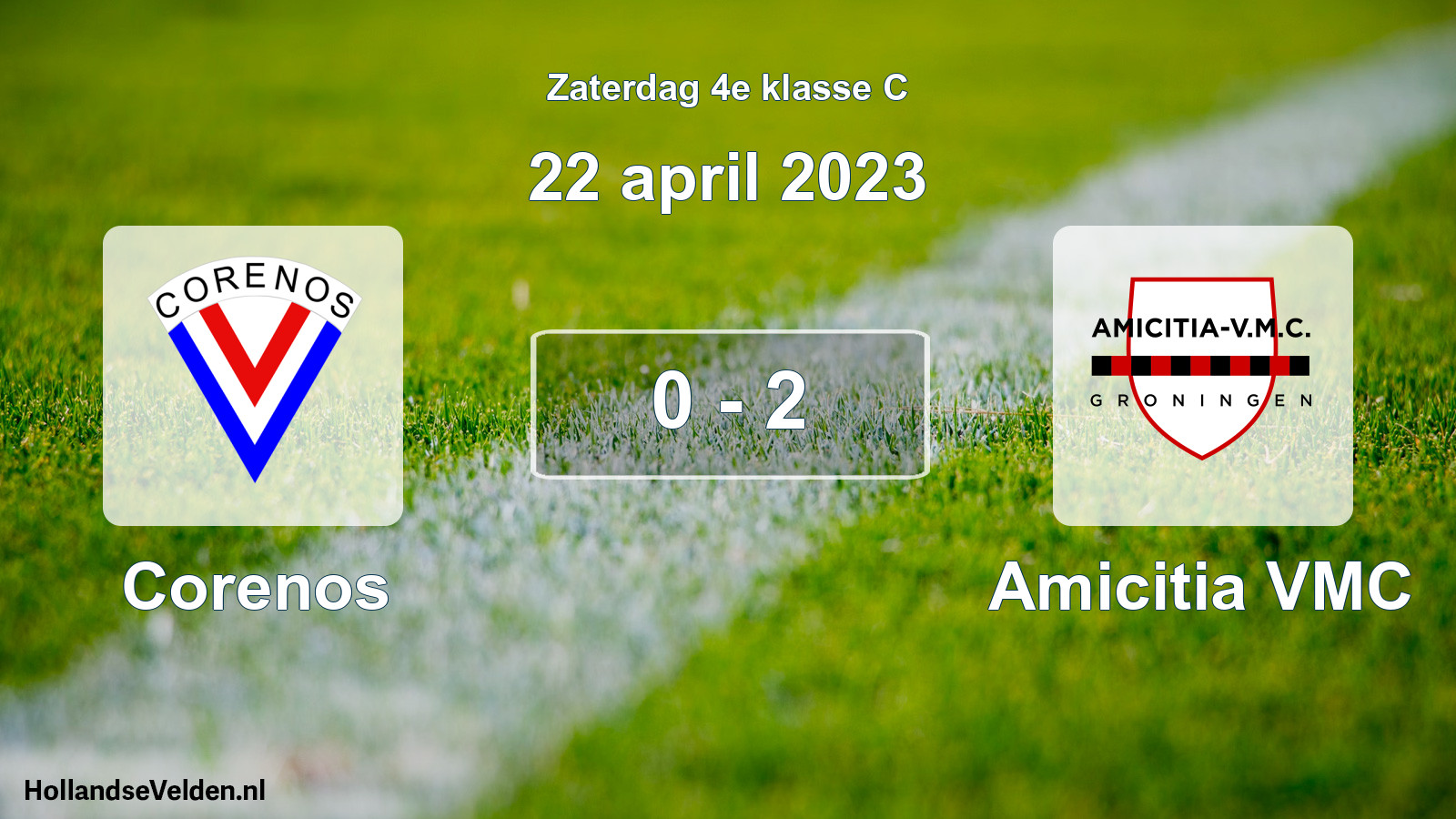 Total number of matches played: Corenos - Amicitia VMC 0 - 2 (22 April 2023)