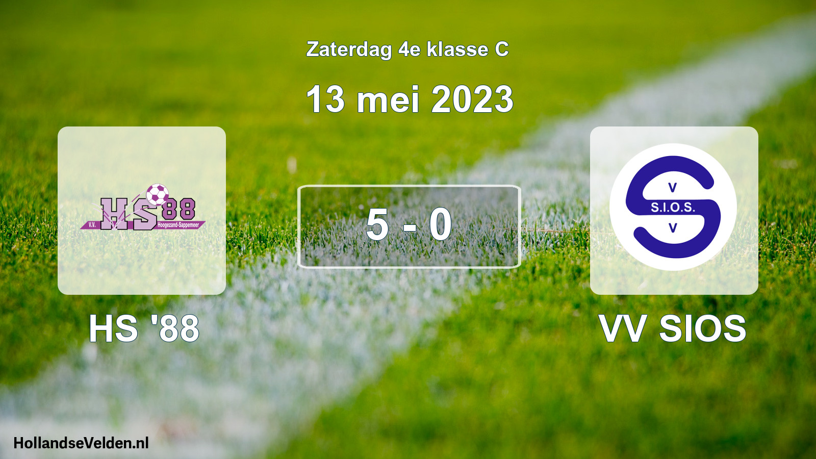 Total number of matches played: HS '88 - VV SIOS 5 - 0 (13 May 2023)