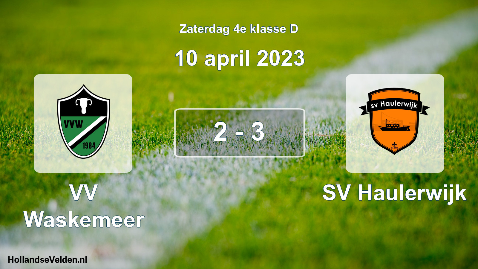 Total number of matches played: VV Waskemeer - SV Haulerwijk 2 - 3 (10 April 2023)