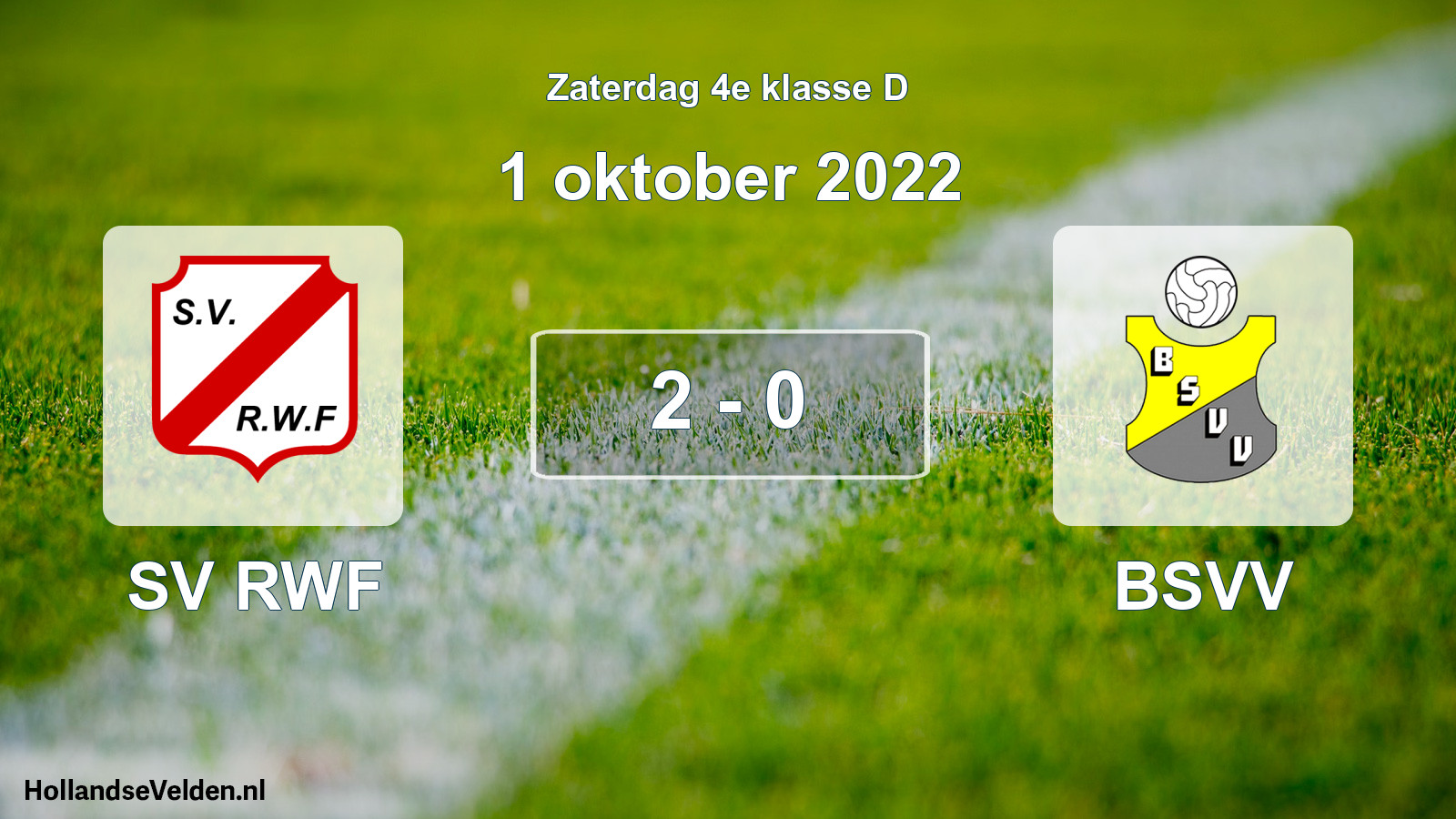 Total number of matches played: SV RWF - BSVV 2 - 0 (1 October 2022)