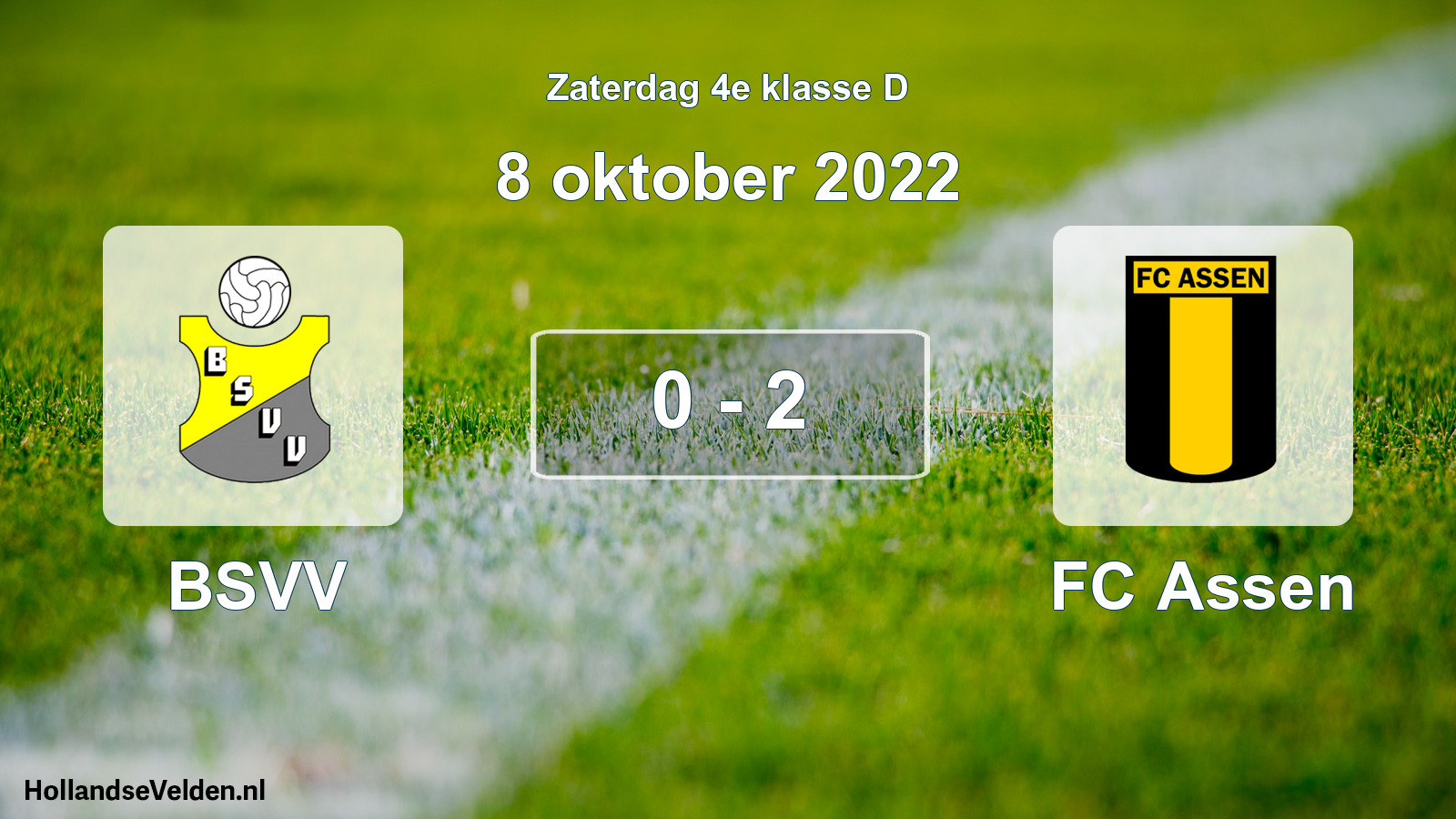 Total number of matches played: BSVV - FC Assen 0 - 2 (8 October 2022)
