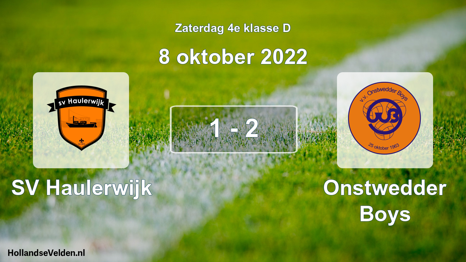 Total number of matches played: SV Haulerwijk - Onstwedder Boys 1 - 2 (8 October 2022)