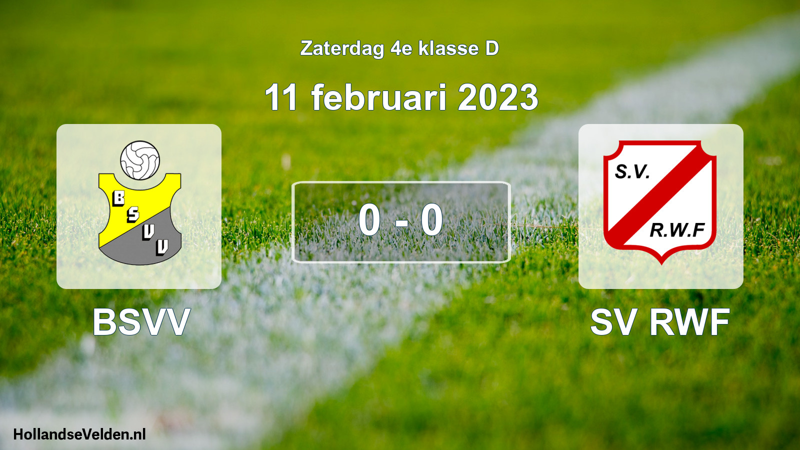Total number of matches played: BSVV - SV RWF 0 - 0 (11 February 2023)