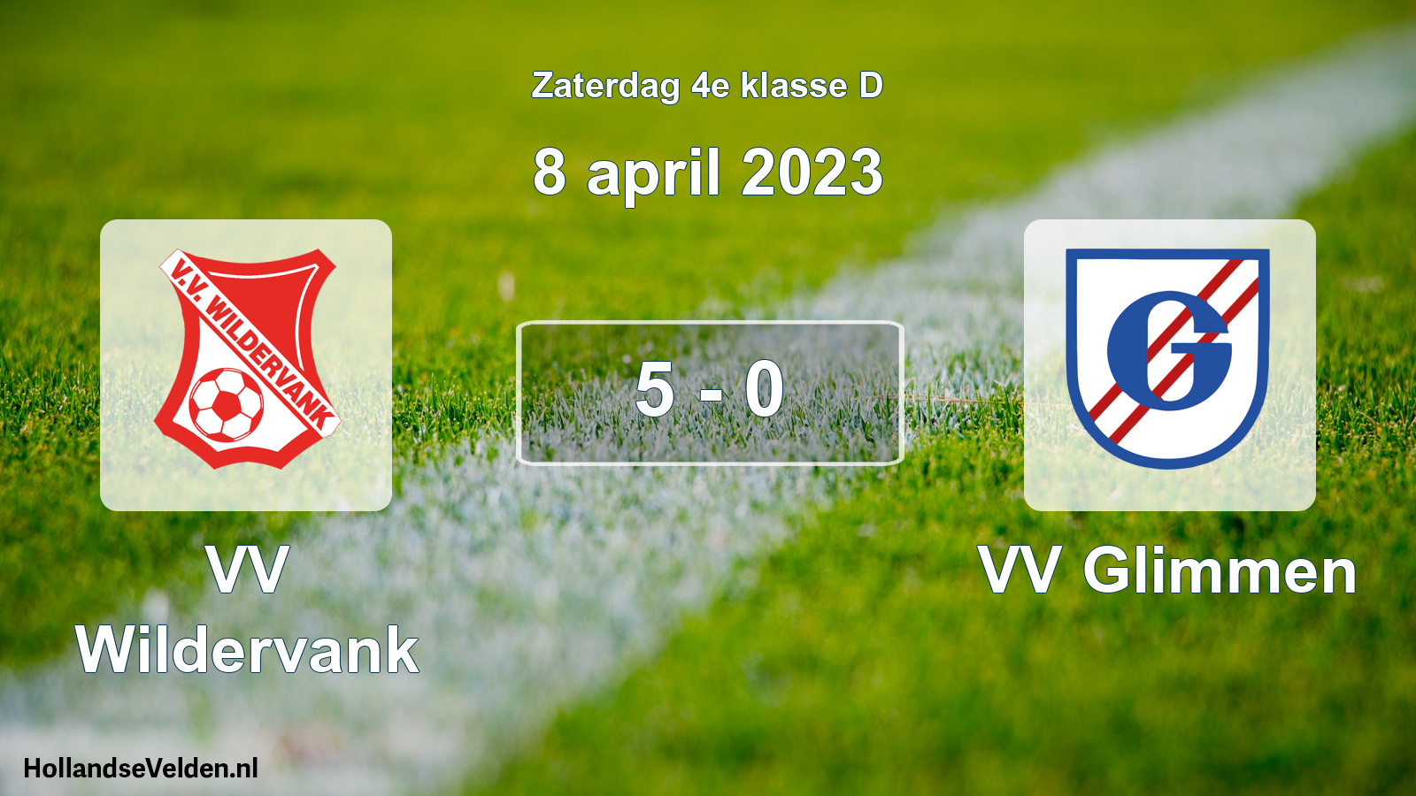 Total number of matches played: VV Wildervank - VV Glimmen 5 - 0 (8 April 2023)