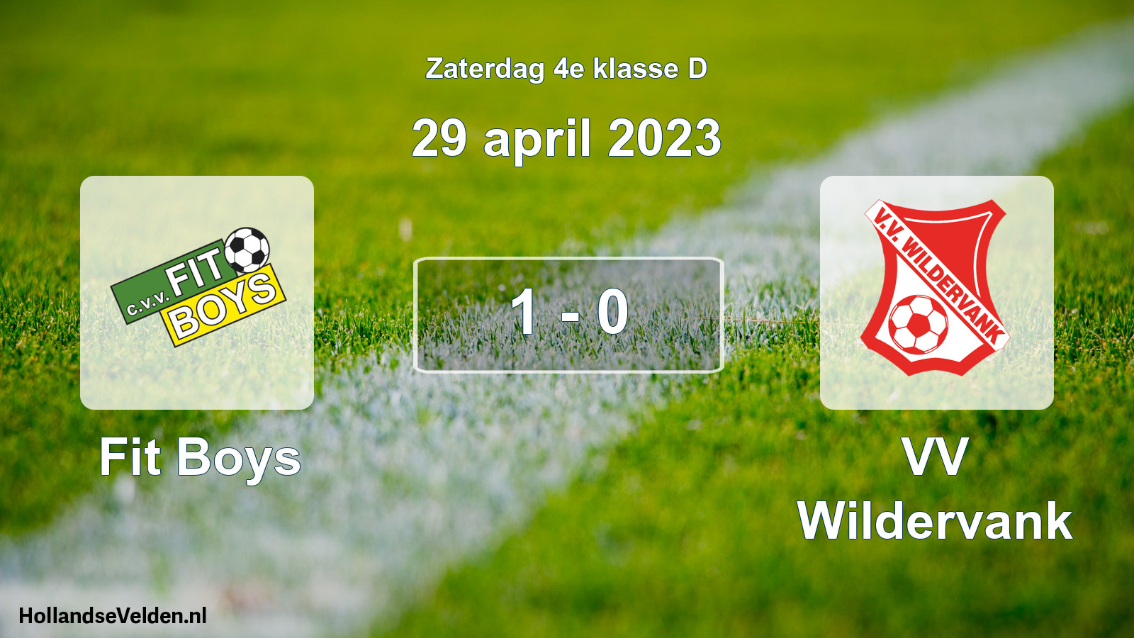 Total number of matches played: Fit Boys - VV Wildervank 1 - 0 (29 April 2023)