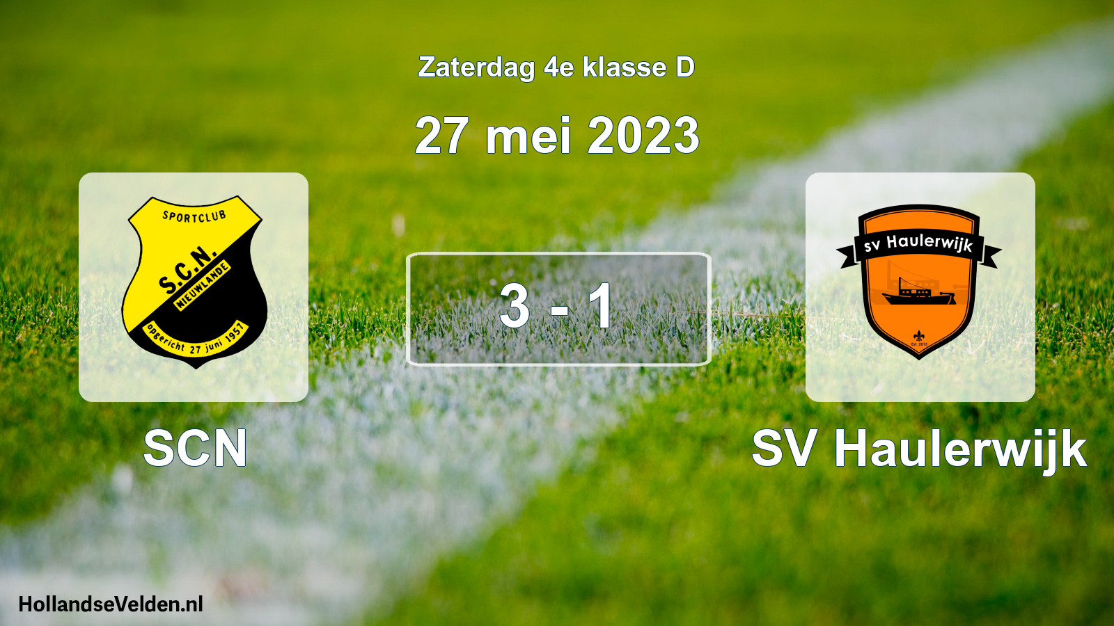 Total number of matches played: SCN - SV Haulerwijk 3 - 1 (27 May 2023)