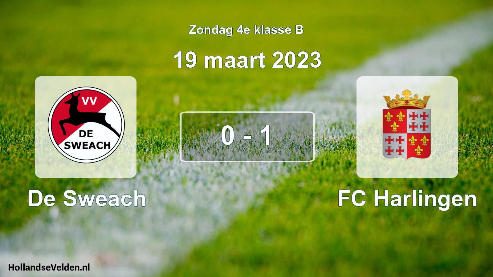 Total number of matches played: De Sweach - FC Harlingen 0 - 1 (19 March 2023)