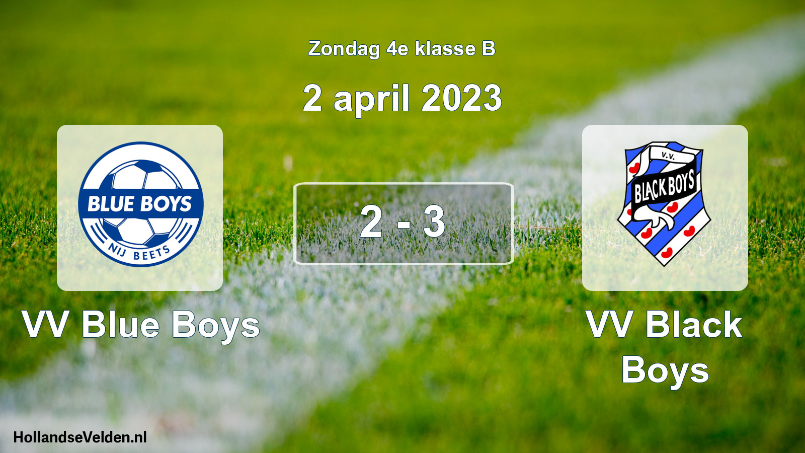 Total number of matches played: VV Blue Boys - VV Black Boys 2 - 3 (2 April 2023)