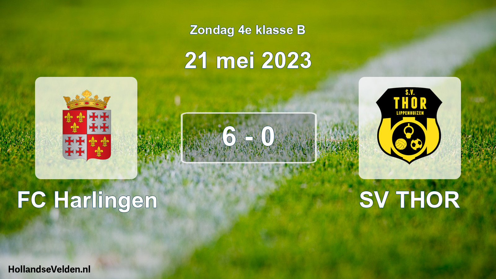 Total number of matches played: FC Harlingen - SV THOR 6 - 0 (21 May 2023)