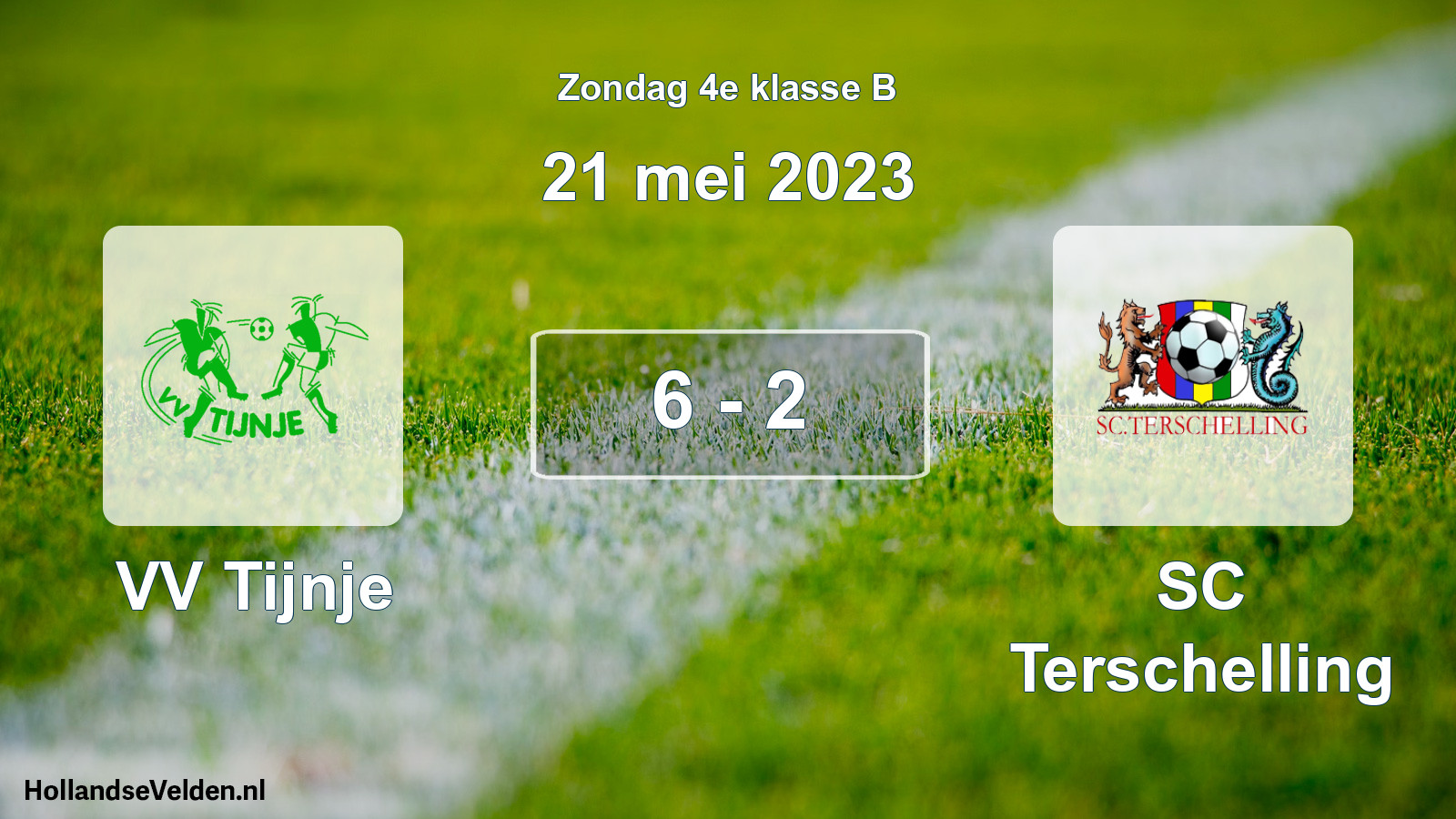 Total number of matches played: VV Tijnje - SC Terschelling 6 - 2 (21 May 2023)