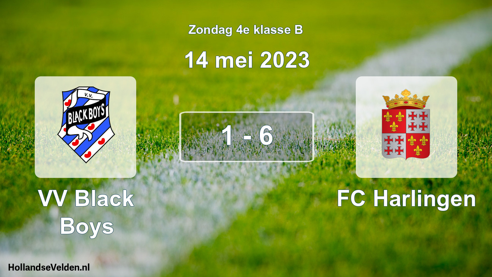 Total number of matches played: VV Black Boys - FC Harlingen 1 - 6 (14 May 2023)