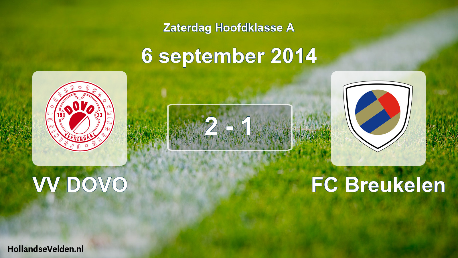 Total number of matches played: VV DOVO - FC Breukelen 2 - 1 (6 September 2014)