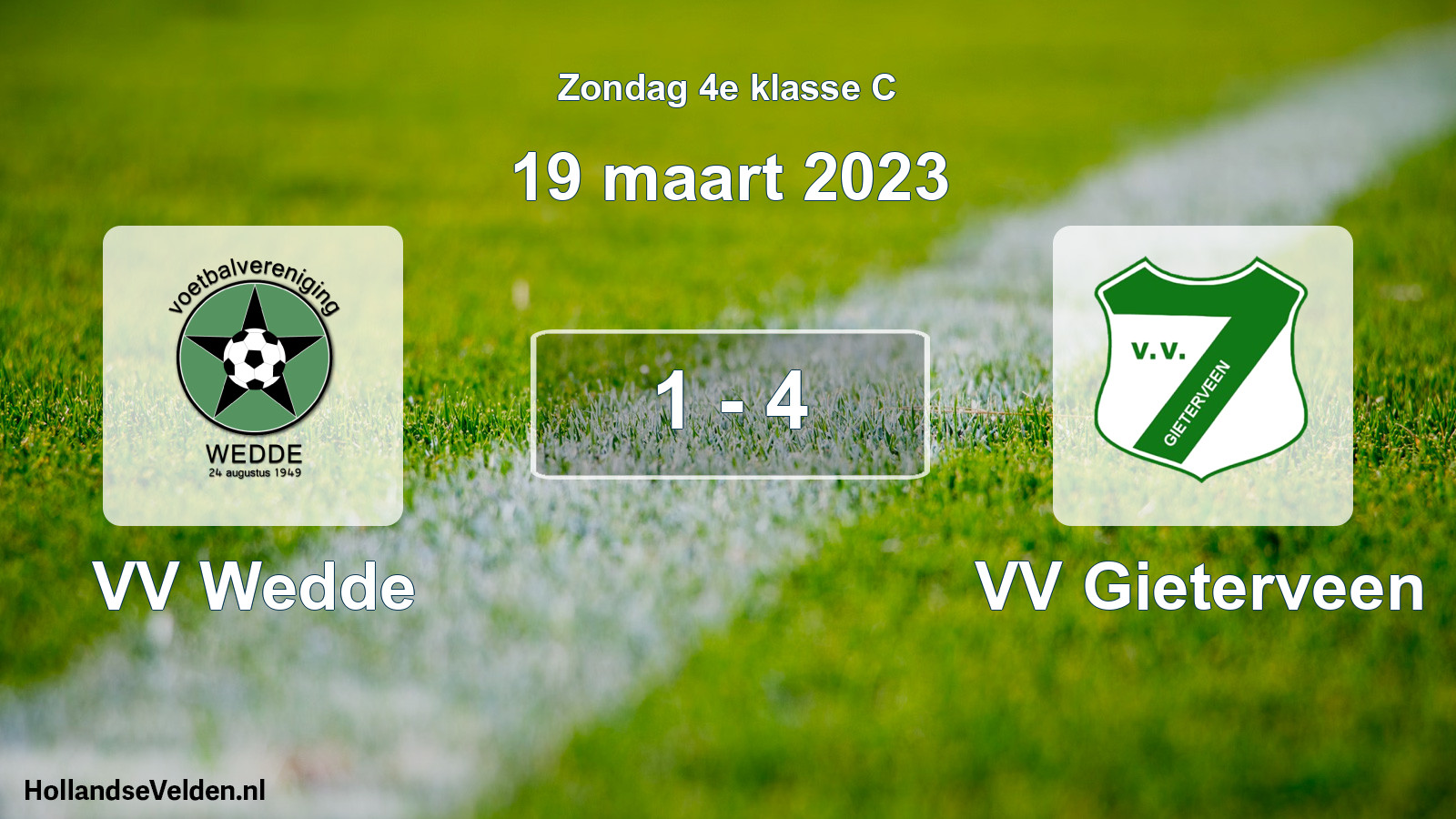 Total number of matches played: VV Wedde - VV Gieterveen 1 - 4 (19 March 2023)
