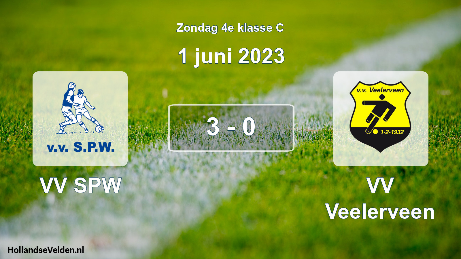 Total number of matches played: VV SPW - VV Veelerveen 3 - 0 (1 June 2023)