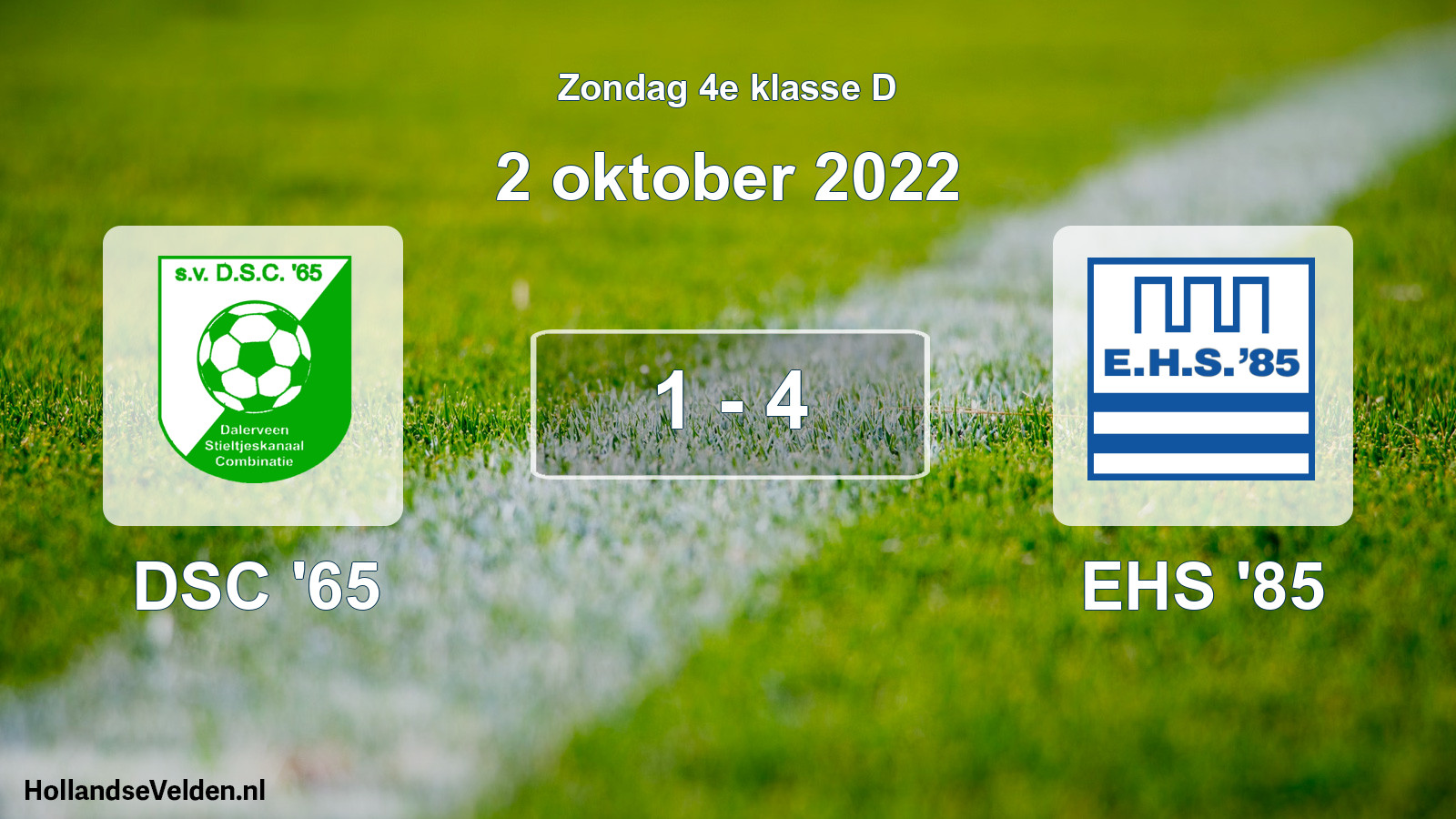 Total number of matches played: DSC '65 - EHS '85 1 - 4 (2 October 2022)