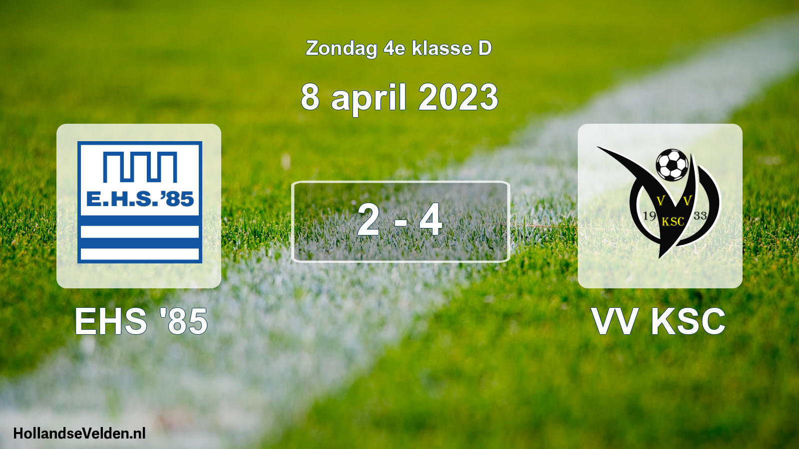 Total number of matches played: EHS '85 - VV KSC 2 - 4 (8 April 2023)