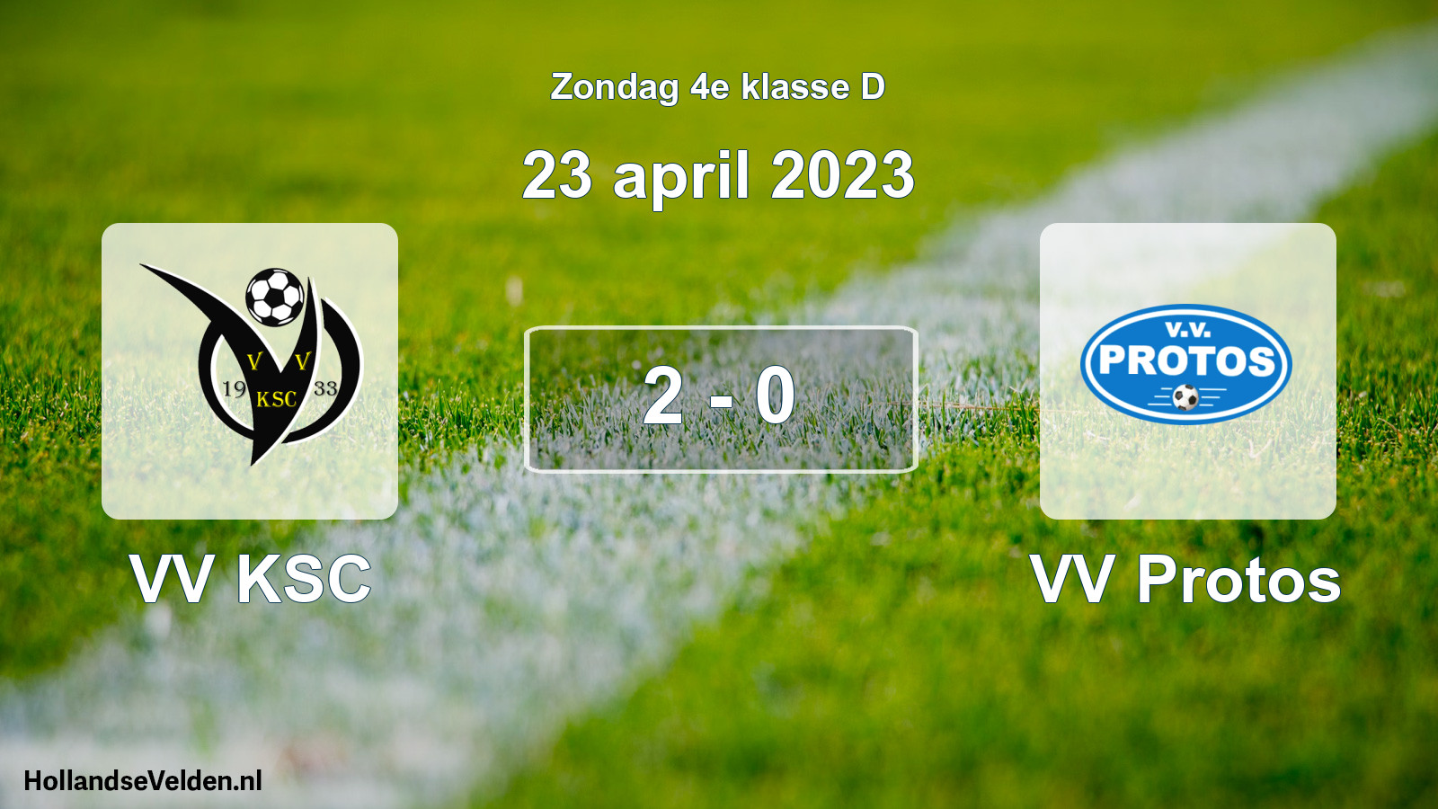 Total number of matches played: VV KSC - VV Protos 2 - 0 (23 April 2023)