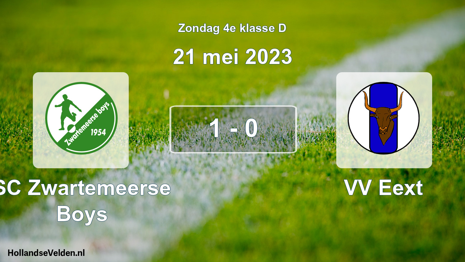 Total number of matches played: SC Zwartemeerse Boys - VV Eext 1 - 0 (21 May 2023)