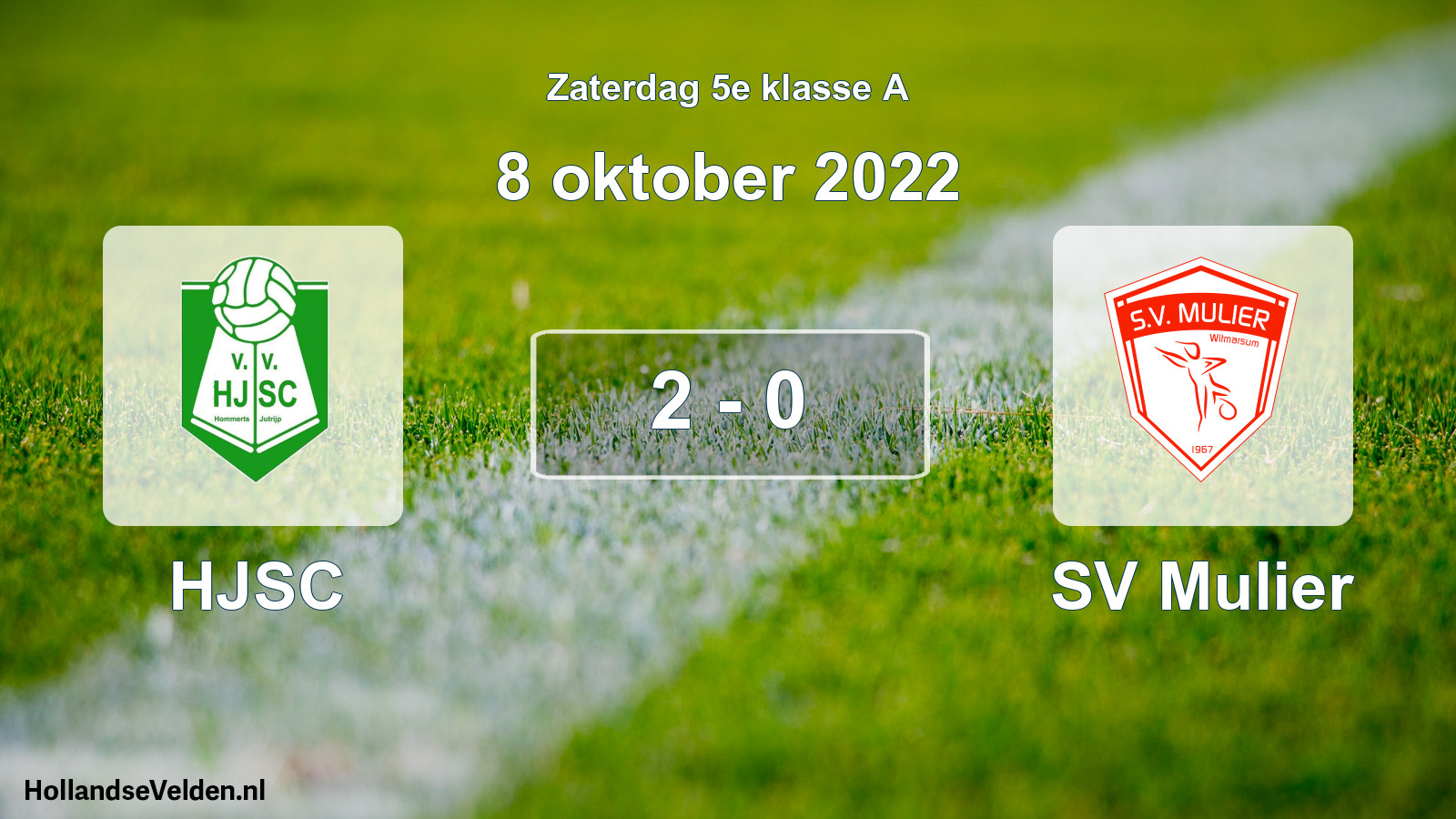 Total number of matches played: HJSC - SV Mulier 2 - 0 (8 October 2022)
