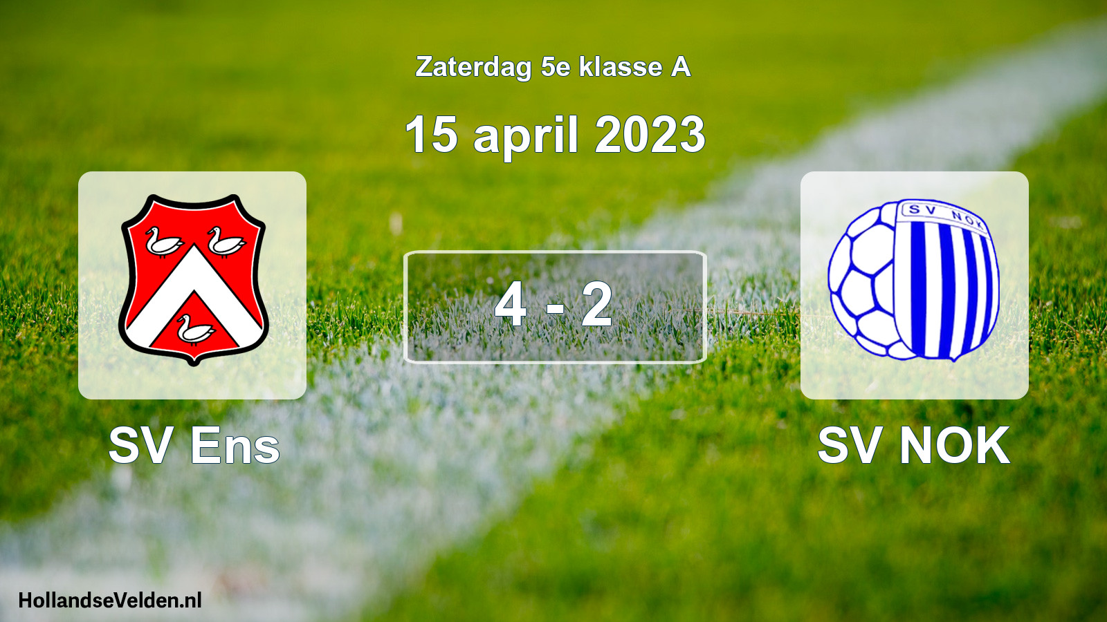 Total number of matches played: SV Ens - SV NOK 4 - 2 (15 April 2023)