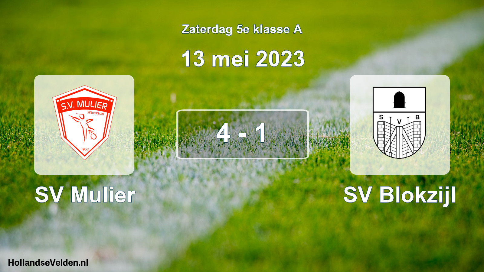 Total number of matches played: SV Mulier - SV Blokzijl 4 - 1 (13 May 2023)