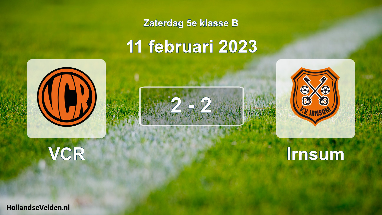 Total number of matches played: VCR - Irnsum 2 - 2 (11 February 2023)