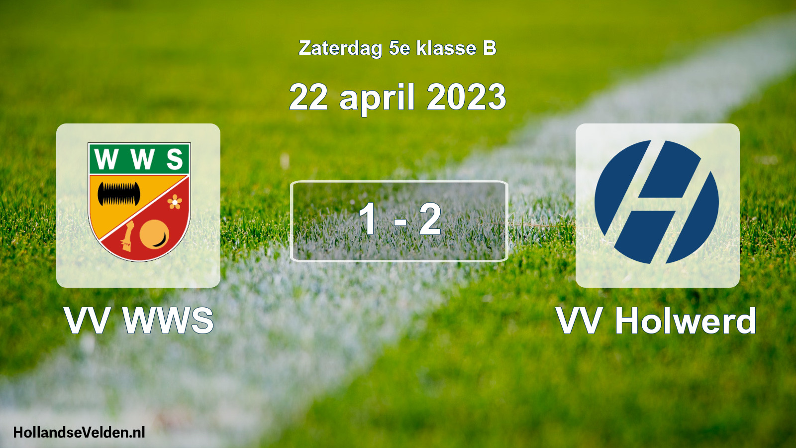 Total number of matches played: VV WWS - VV Holwerd 1 - 2 (22 April 2023)