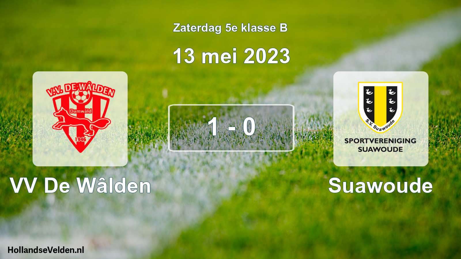 Total number of matches played: VV De Wâlden - Suawoude 1 - 0 (13 May 2023)
