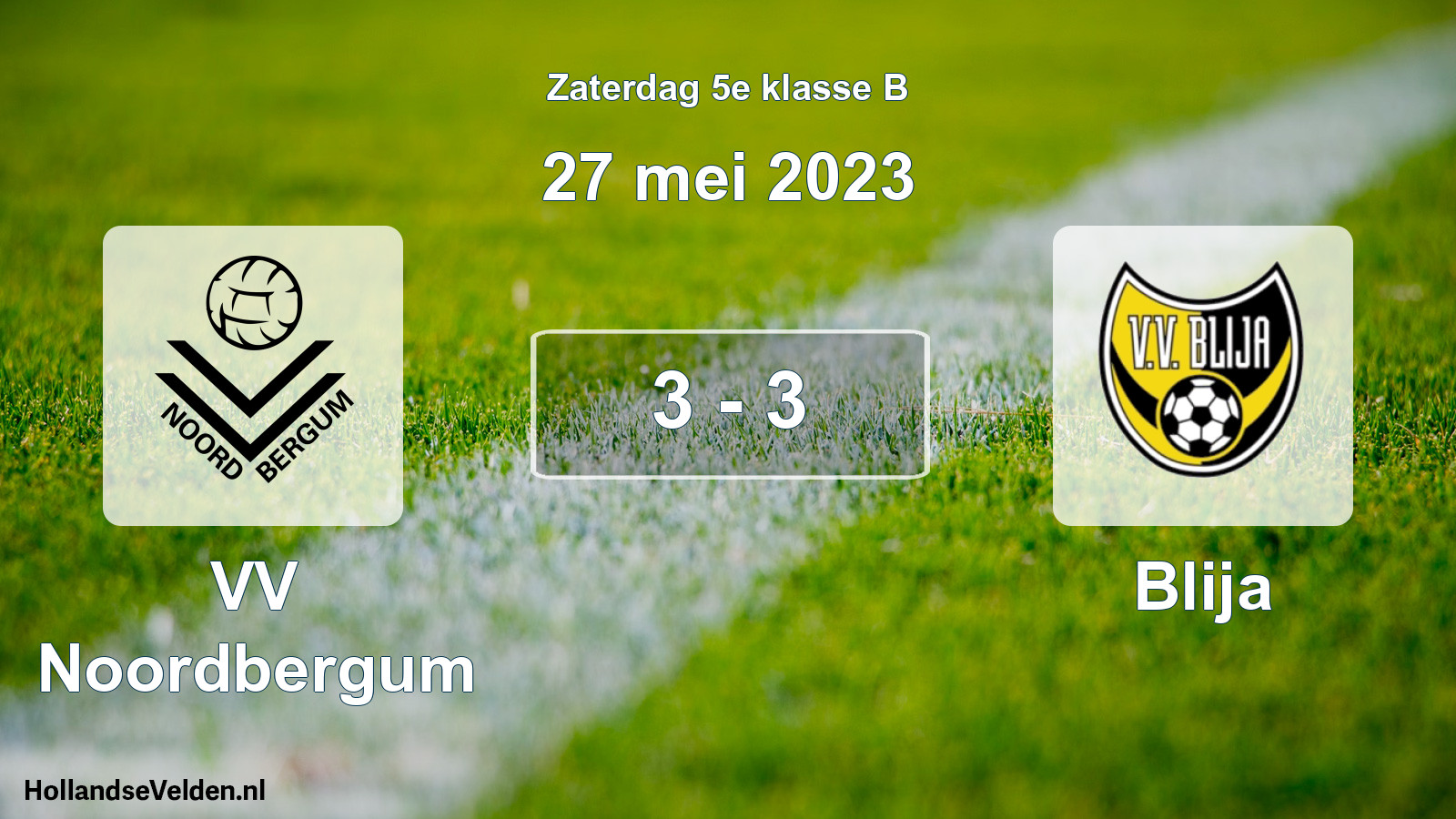Total number of matches played: VV Noordbergum - Blija 3 - 3 (27 May 2023)