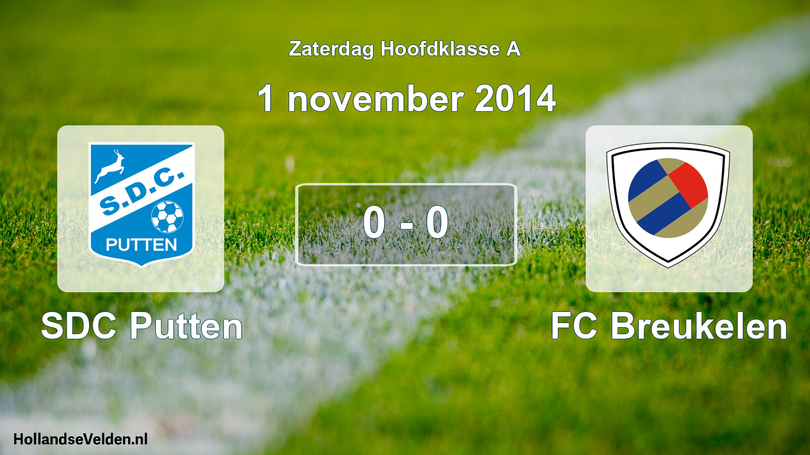 Total number of matches played: SDC Putten - FC Breukelen 0 - 0 (1 November 2014)